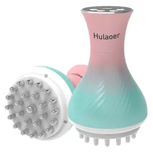 HULAOER Deep Tissue Handheld Massager – Heat & Vibration, Neck, Back & Full-Body Pain Relief, Portable & Rechargeable