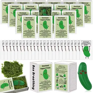 36 Sets Mini Pickle Box Employee Appreciation Gifts Bulk Emotional Support Positive Pickle Gifts Inspirational Thank You Gifts for Coworkers Staff Potato Pickle Gift