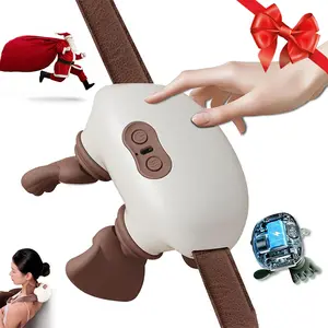 Wireless Neck and Shoulder Massager with Heat, 4D Deep Tissue Kneading Shiatsu Massage for Neck, Back and Shoulders Pain Relief, Portable Cordless Massager for Home, Office and Travel