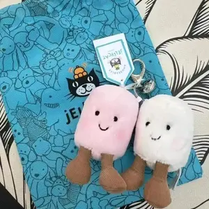 Jellycat Marshmallow Keychain – Stuffed Animal Keychains, Cute Animals, Fun Gift Ideas for Kids, Birthdays and Collectors, Keychains