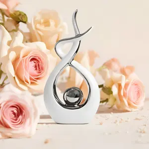 Home Decor Modern Abstract Art Ceramic Statue Table Decorations for Dining Room Living Room Office Centerpiece