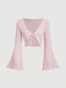 Women's Elegant Graphic Sun Protection Cardigan Knitwear, Comfortable Multifunctional Open Front Fitted, Perfect Match for Sexy Sleeveless Dresses, Womenswear