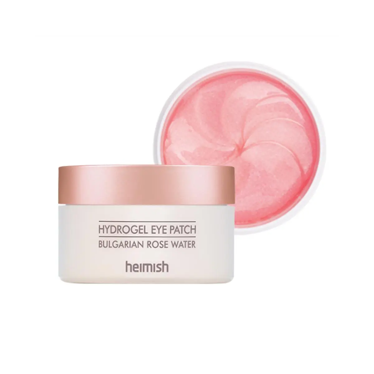 [heimish] Bulgarian Rose Water Hydrogel Eye Patch (60ea), Rose Water, Hydrogel, Eye Patch, Hydrating, Soothing Hydrate Moisturizer