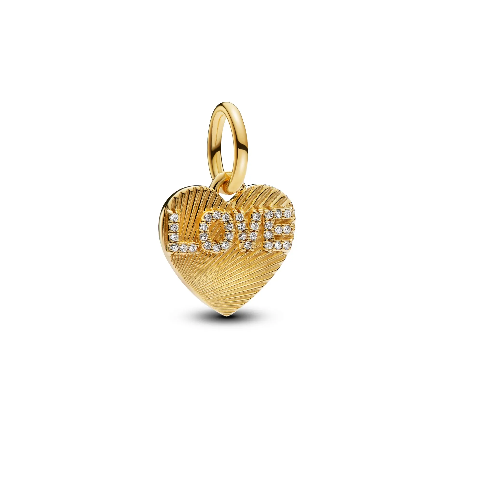 Pandora Moments Engravable Love Heart Dangle Charm 763604C01
