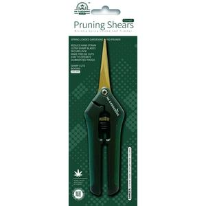 HK Gardening Titanium Curved Blade Trimming Scissors with Ergonomic Design Rubber Coated Handles & Super Sharp Stainless Steel Blades for Precise Pruning