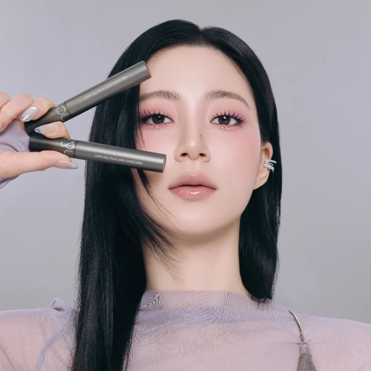 [Instant Idol Lash Effect] rom&nd Han All Faux Lash Mascara & Remover – Length + Volume for Defined Lash Clusters, Waterproof & Smudge-Proof