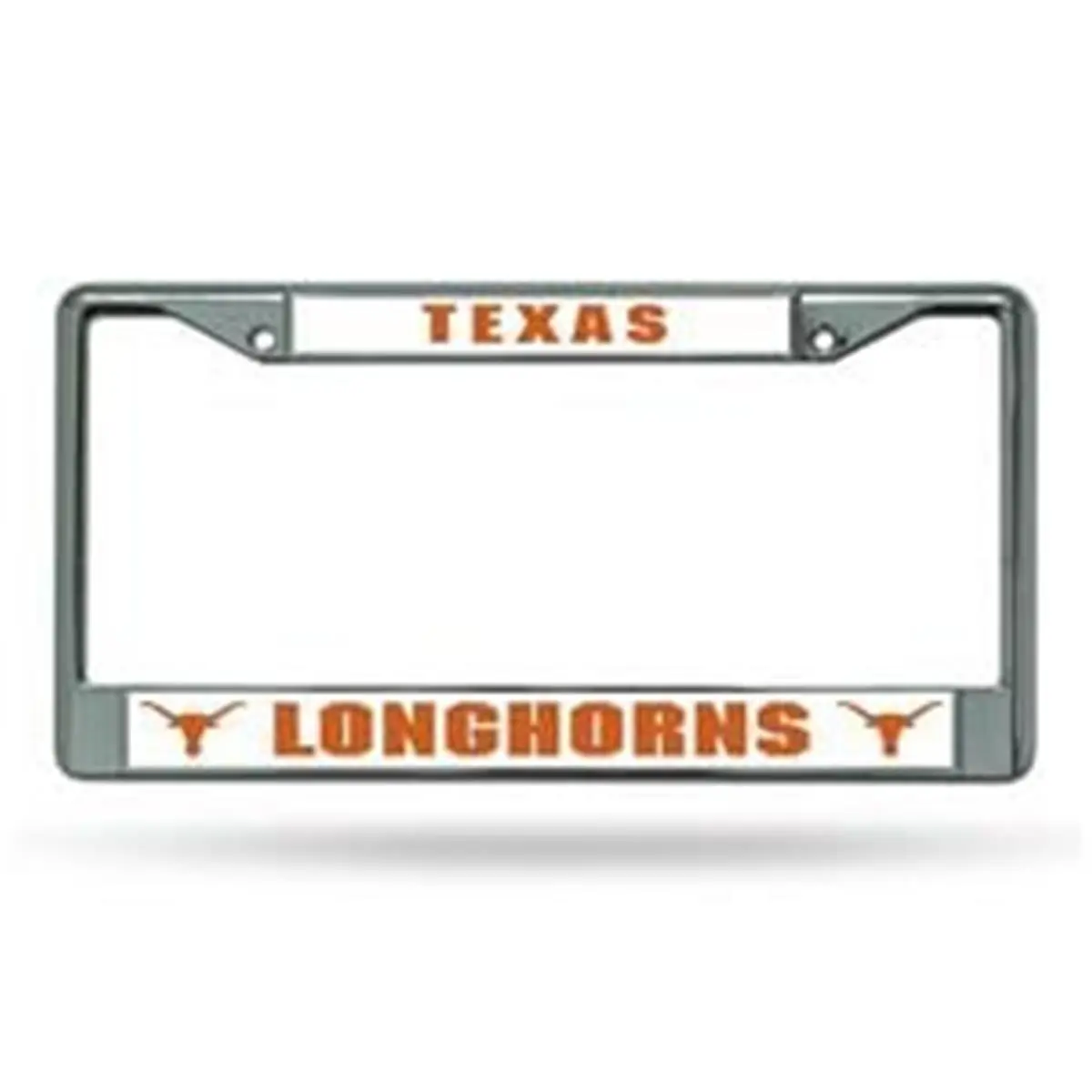 212 MAIN Texas Longhorns Chrome License Plate Frame - Sports Collectible Vehicle Removable Plate Protector, Replacement Special Order Accessory, Automotive, Custom License Plates