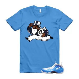 Foamposite University Blue White Midnight Navy Air Pro 2026 T Shirt Match GM