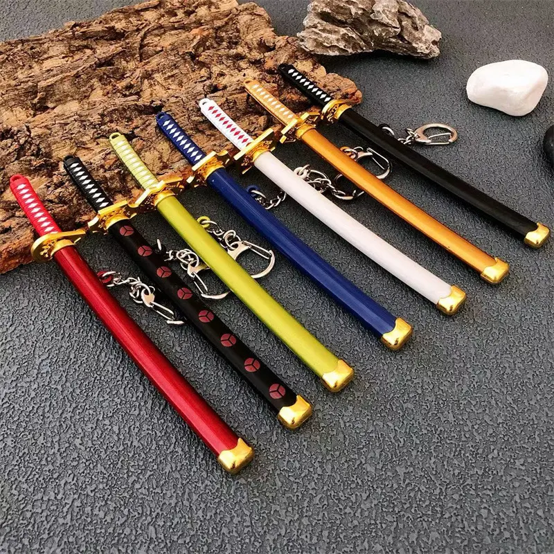 Anime Sword Metal Bag Charm, Kawaii Accessories for Clothes & Keys, Collectible Keychain Inspo with Scabbard for Anime Fans, Anime Peripheral, Collectibles