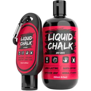 PowerGrip Liquid Chalk - Mess-Free Gym Chalk for Weightlifting, Rock Climbing, Gymnastics & Pole Dancing - Dry Hands & Superior Grip Enhancer for Gym Accessories