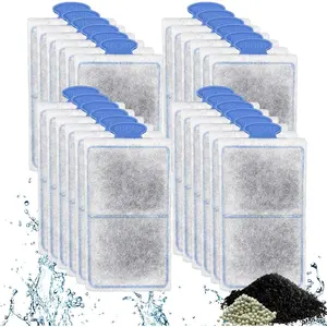24 Pack PF-S Filter Cartridges Compatible with PF10 Power Filters, Small Fish  Filters  Replacement with Zeolite