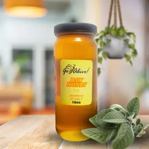 GoBeeAlive Sage Honey 16oz – Nature’s Healing Elixir!