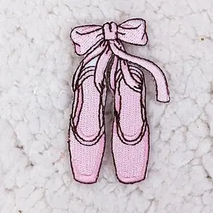 Ballet Slippers Embroidered  HAT/POCKET Patch