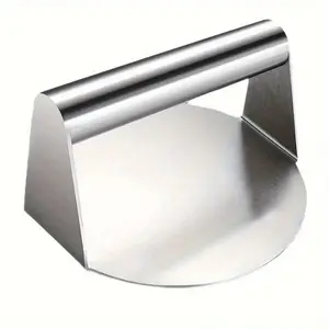 Stainless Steel Burger Press, Non-Stick Hamburger Patty Maker, Ergonomic Handle, Flat Surface, Ideal Grill BBQ Kitchen Tool, Kitchen Gadget, Utensils, Kitchenware