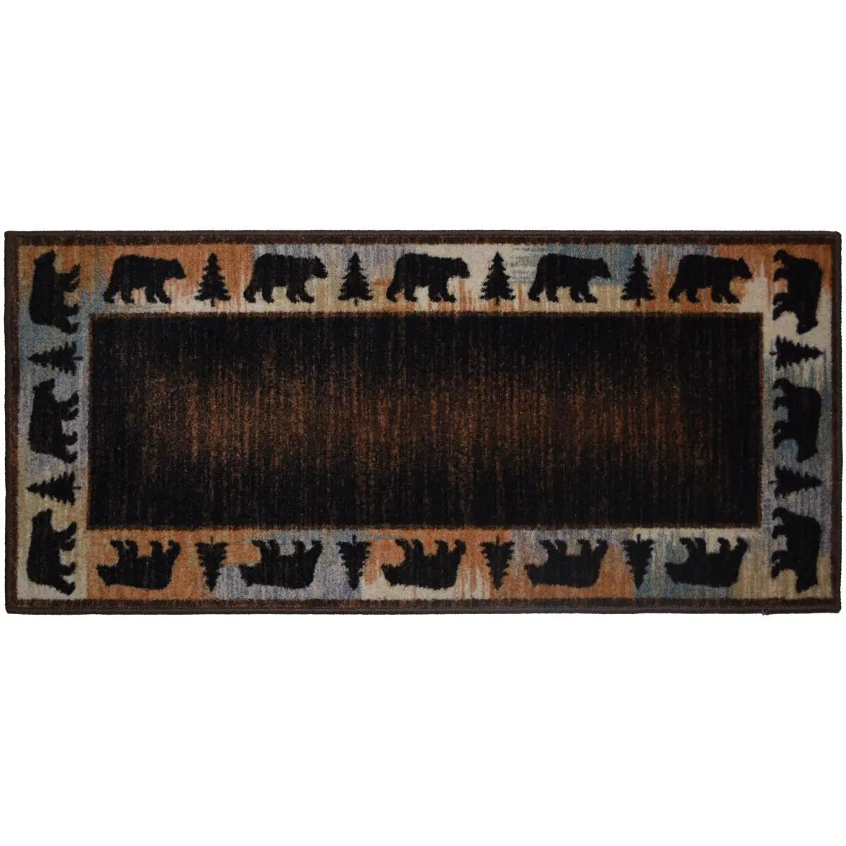 212 MAIN Mayberry Cozy Area Rug - 30x46 in. Non-Slip Spear Print Nylon Decorative Kitchen Floor Rug, Durable Home Decor Indoor Mat for Musical Instrument Spaces