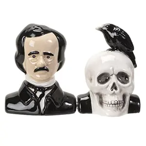 Pacific Trading Edgar Allen Poe Salt and Pepper Shaker Set 3 Inch