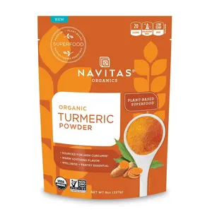Navitas Organics Turmeric Powder, 8 oz. Bag, 45 Servings — Organic, Non-GMO, Gluten-Free…