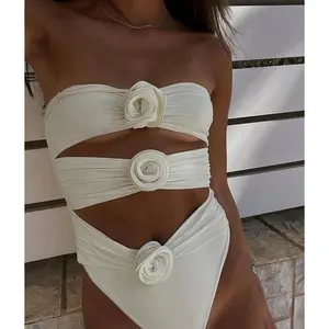 Floral one-piece swimsuit