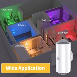 2pcs RGB Magnetic Induction Night Light No Drilling Required Turns On Instantly with Gradient Lighting Gentle shoothing Rechargeable Perfect for Bedside Wardrobe Hallway More A Little Gadget  Enhances Home Happiness Sunset Light Rechargeable Artisan Light