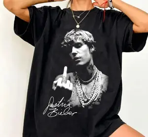 [FREESHIP] Bieber Finger Concert T-Shirt – Retro Tour Graphic Tee