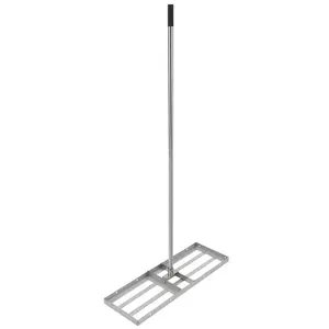 [TOP RATED - FLASH SALE] Garvee 36"×10" Heavy-Duty Steel Lawn Leveling Rake with 180° Flexible Rotation - Topdressing Spreader Tool for Backyard, Garden, Golf Course, Farm, and Pasture