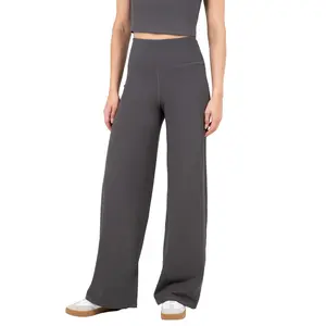 YITTY Active Ultraluxe Wide Leg Pant, High Waist, Athleisure, 4-Way-Stretch