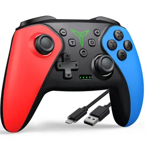 Wireless Switch Controller for Nintendo Switch/Lite/Switch OLED Controller, Switch Controller with a Mouse Touch Feeling on Back Buttons, Extra Switch Pro Controller with Wake-up,Programmable, Turbo functions