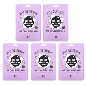 G9skin Self Aesthetic, Pore Clean Bubble Beauty Mask, 5 Sheets, 0.78 fl oz (23 ml) Each