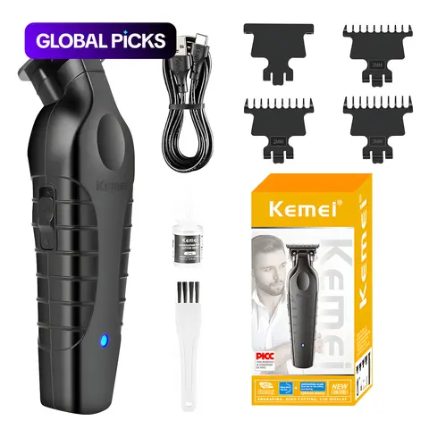Professional Hair Trimmer, 1 Box Wireless Hair Clipper with Guide Comb, Cleaning Brush and USB Charging Cable, Multifunctional Hair Shaver for Men, Cordless Hair Cutting, Cordless Rechargeable Clippers #GLOBAL PICKS