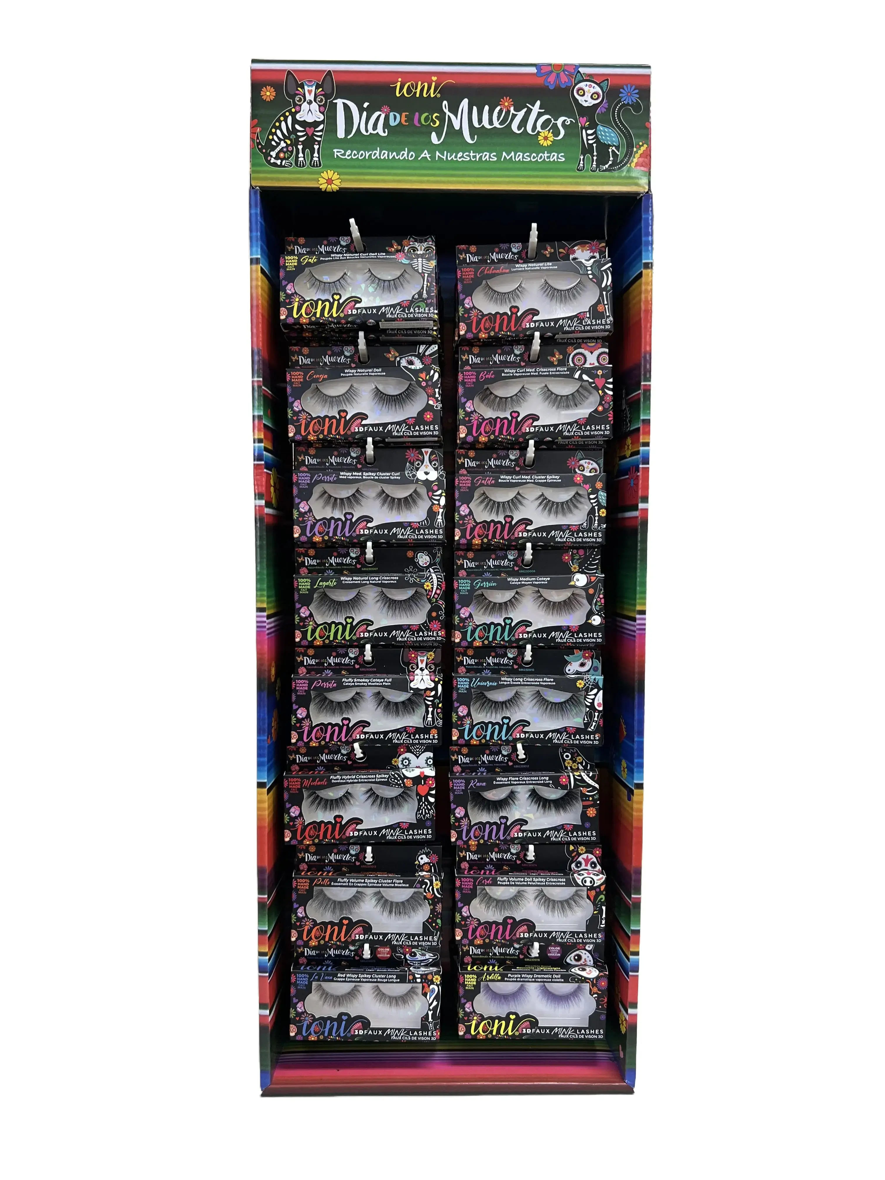Ioni Lashes Day of the Dead Display 96 PCS