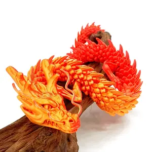 23.6in China Dragon Model, Halloween Creative Gift, Gradient Color Options, Large Size Unicorn Dragon, Detailed Dragon Art Craft, 3D Dragon Model