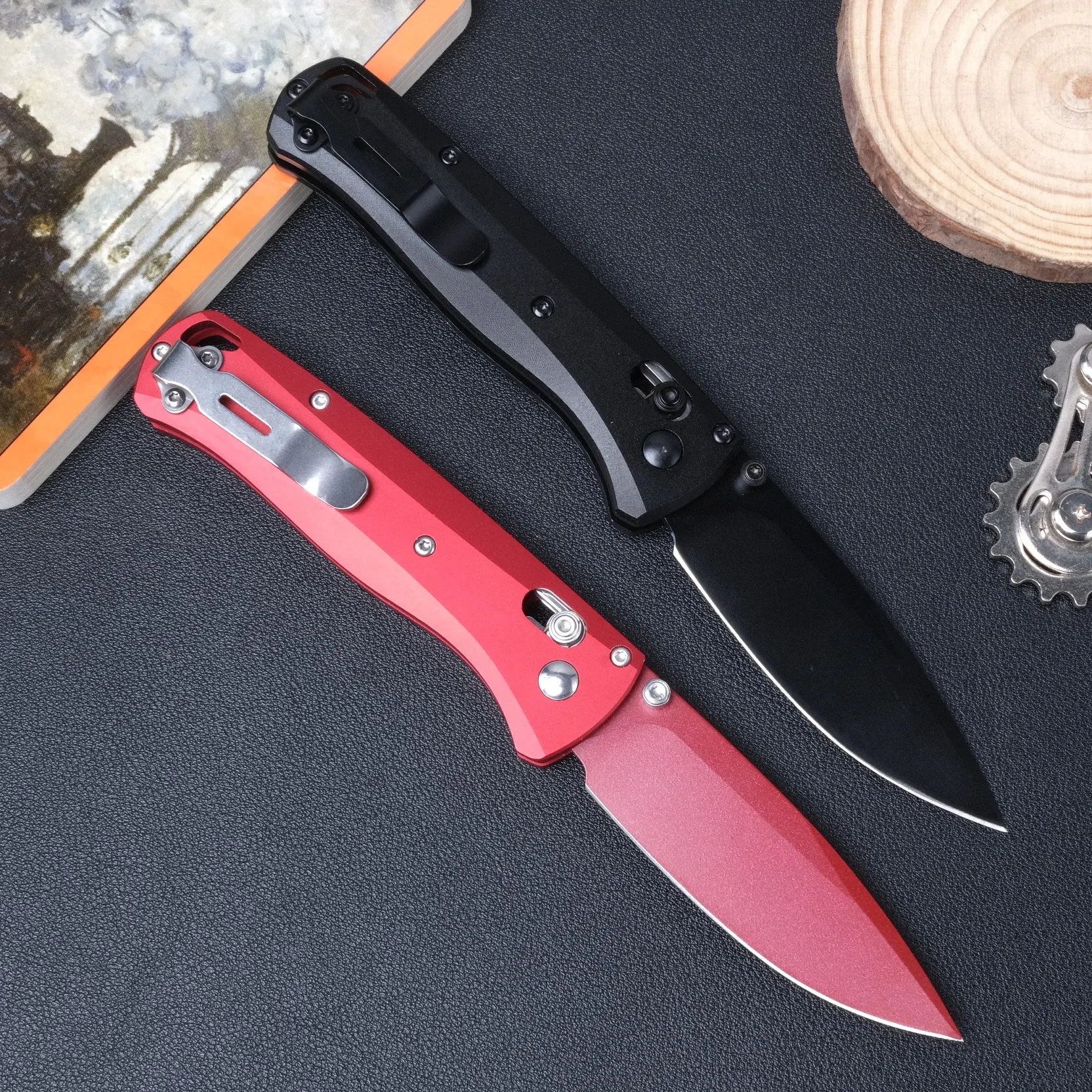 535s portable folding knife, aluminum alloy handle, S30V high hardness corrosion-resistant powder steel, outdoor driving, camping, fishing EDC tool, portable tool, best gift.