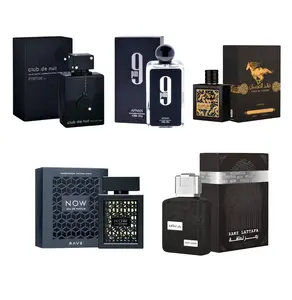 (5pc Bundle Pack) Club De Nuit Intense Man EDT, 9PM, Qaed Al Fursan, Rave Now Men + Ramz Silver EDP Spray, 3.4oz