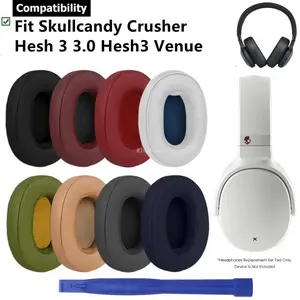 Replacement Ear Pads For Skullcandy Crusher Hesh 3 3.0 Hesh3 Venue Wireless ANC Accessories Ear Cushion Memory Foam Ear Cups Headphone Animal