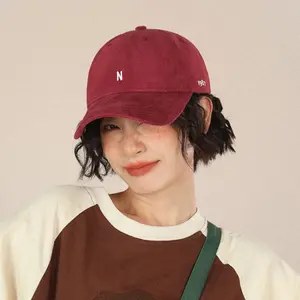 Spring and summer duckbill hat, women's sun protection hat, small face, versatile soft top baseball hat