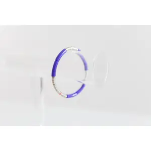 purple silver cleo, 4mm