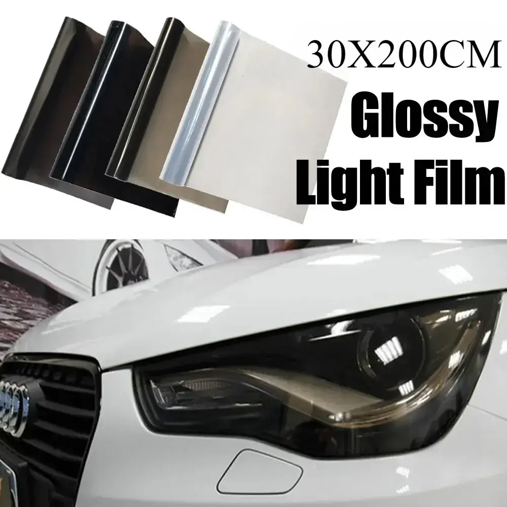 2026 New 30x200cm Car Light Film Car Matte Black Tint Headlight Taillight Fog Light Vinyl Film Rear Lamp Tinting Film Exterior Accessory For your Cars