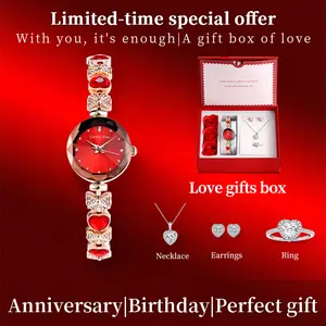 【 Suitable Women's Festival Gift 】 Elegant Lady's Jewelry Butterfly Bracelet Wristwatch: It can be used as a watch or worn as a bracelet.  The fashionable and elegant design is paired with a romantic love gift box.