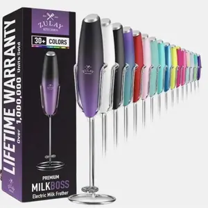 Ultra High Speed Milk Coffee Frother with Upgraded Stand - Effortless Cold Brew for a Refreshing Drink Experience