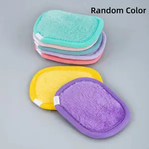 Reusable Facial Cleansing Puff, 7 Counts Soft Flannel Makeup Remover Pads, Portable Cleaning Tools For Home And Travel, Makeup Accessories
