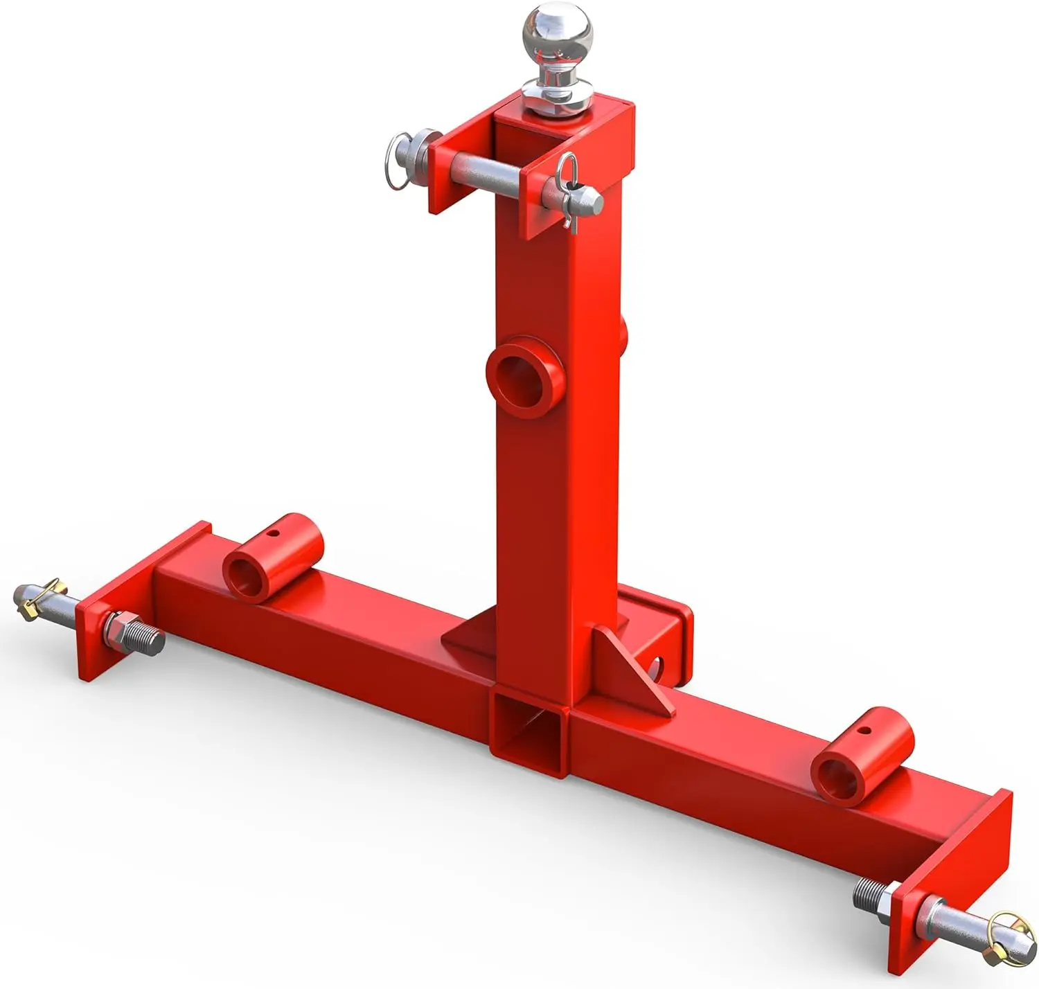 OEDRO 3 Point Trailer Hitch with 2" Receiver for Category 1 Tractors, 3000 lbs Capacity Tow Hitch with Trailer Gooseneck Ball Drawbar