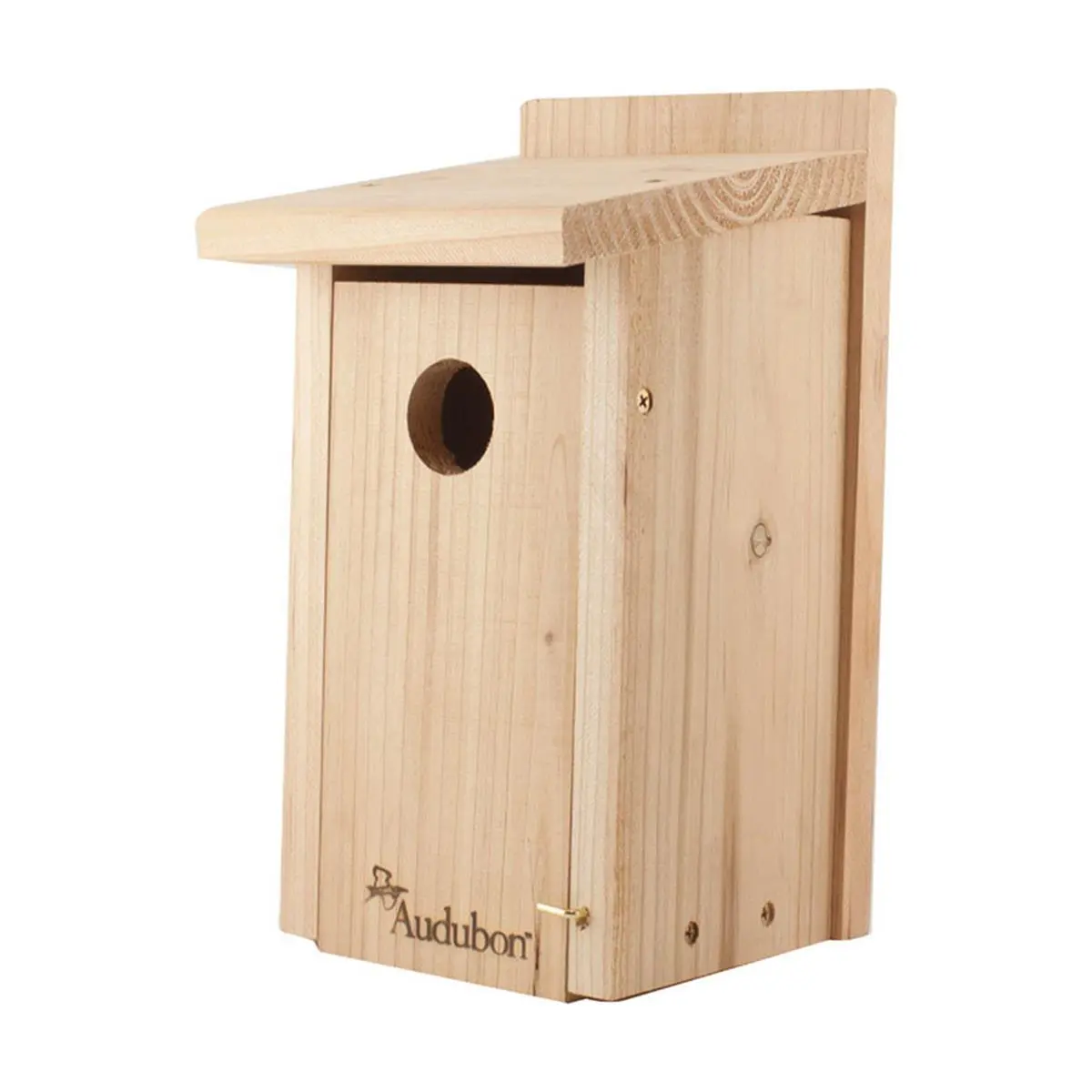 Audubon Red Cedar Solid Wood Bird House - 12x6.25x7.5 in Nesting Box, Single Unit for Small Birds, Bluebirds, 12 X 6.25 X 7.5 In
