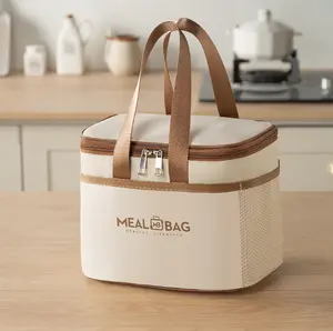 Meal Bag Insulated Lunch Box Tote with Large Capacity for Work Travel Office Versatile Use for Women Men