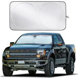 Truck Windshield Sun Shade X-Large (69"x35") With Pouch | EcoNour, Car Windshield Sunshade, Semi Truck Sunshade