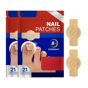 42pcs Invisible Nail Care Patches for Toenails, Long-Lasting Hydrogel Nail Conditioning, Easy to Use, Comfortable Fit, Daily Nail Care Stickers