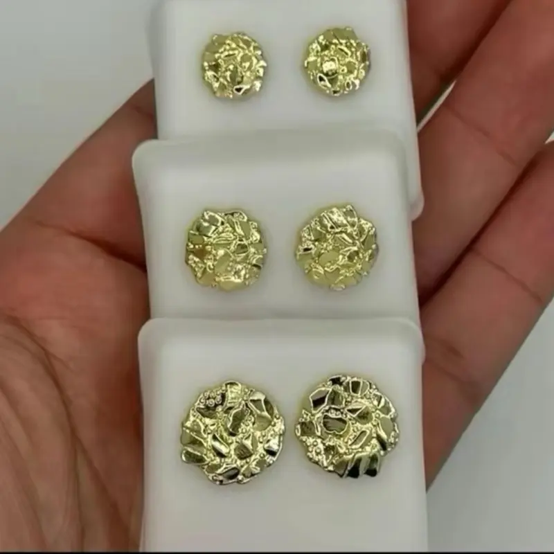 Gold Nugget Earings Gold Nugget Earings