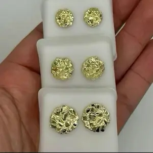 Gold Nugget Earings