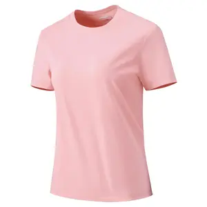 GEMYSE Women's Workout T-Shirts Short Sleeve Crew Neck Tee Breathable Quick Dry Lightweight Top for Yoga Running