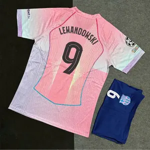 Lamine Yamal #10 Barcelona Team Champions League 2025/26 A football kit with Embroidered logo and Short Sleeve Soccer Jersey, Breathable Quick Dry Short Sleeve Athletic Tops for Football Fans