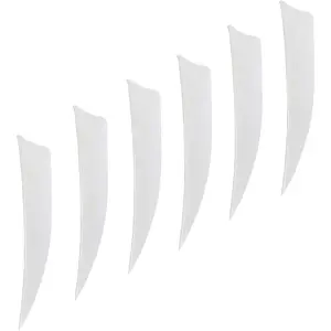 Arrows 3 Inch Real Feathers Fletching with Shield Cut for DIY Hunting Shooting Shafts (36 Pack)